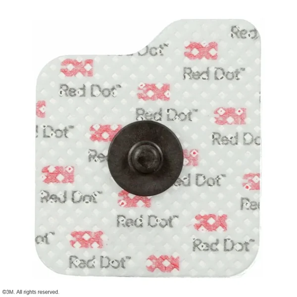 3M Red Dot EKG-Elektroden für Erwachsene repositionierbar, 4 x 3 cm (5 Stck.) Standard-Klebekraft